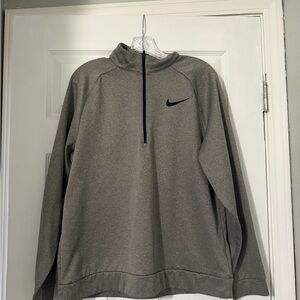 Nike Heather Gray Half-Zip Sweatshirt